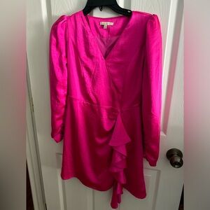 Skies are Blue Pink silk dress